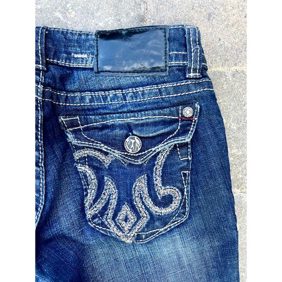 MEK low rise distressed skinny jeans size 25x30 - Picture 2 of 4